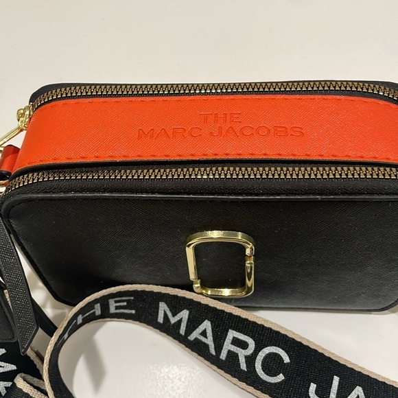 Marc Jacobs “The Snapshot Bag” Black, Orange & Cream—BEAUTIFUL!! Like New!! - Picture 3 of 14
